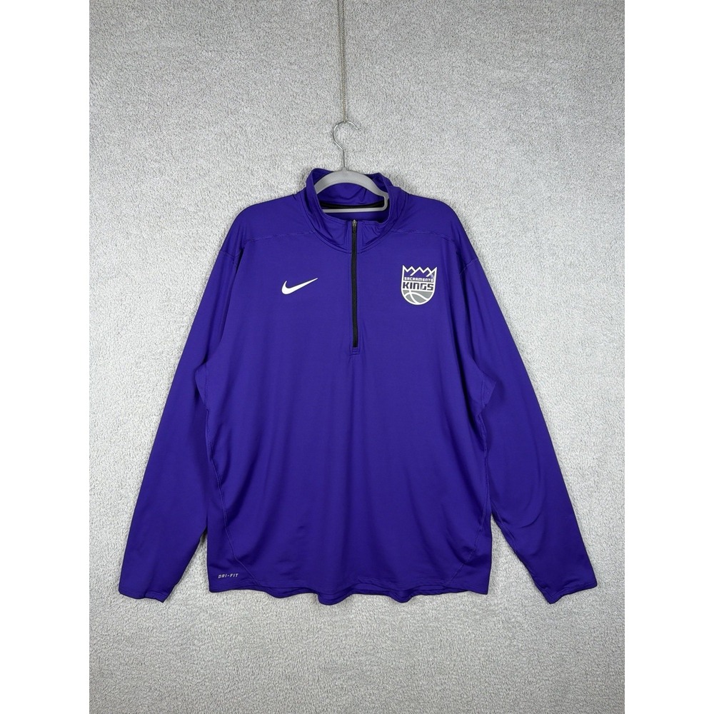 Men's Sacramento Kings Nike Purple Element Performance 1/4 Zip Pullover‎